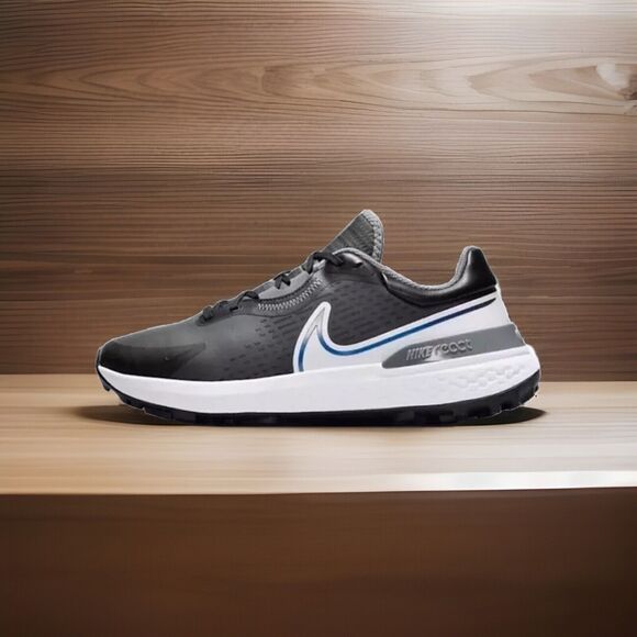 Nike Infinity Pro 2 Mens Size 9.5 W Golf Shoes Black Gray Spikeless DM8449-001 - Picture 1 of 9